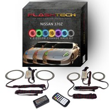 RGB Angel Eye LED Halo kit with RF Remote for 2009-2016 Nissan 370z Headlights