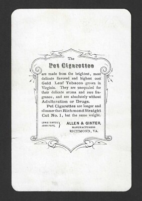 allen & ginter cigarette cards Issued by - Martin, from the Birds of America series (N37) for Allen & Ginter Cigarettes Makes a great addition to any collection and a great conversation piece. PSA Set Registry: Collecting the