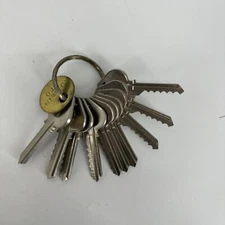 SET OF 10 Russwin STD Large Lock Guide Master Key Set #0-9 ILCO A1011M