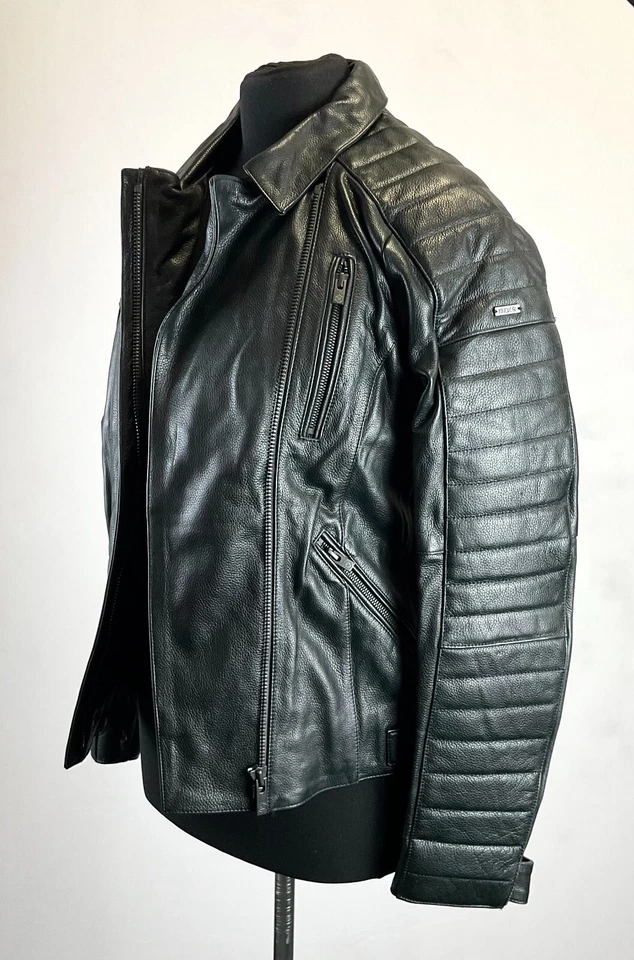 Knox Roberta women's leather motorbike jacket UK size 10 with tags H1 Foto 2 de 4