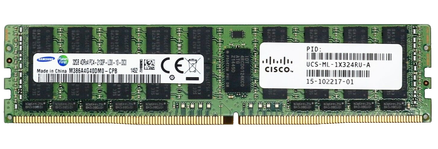 Samsung 32GB DDR4 2133 MHz ECC REG PC4-17000 LRDIMM SERVER