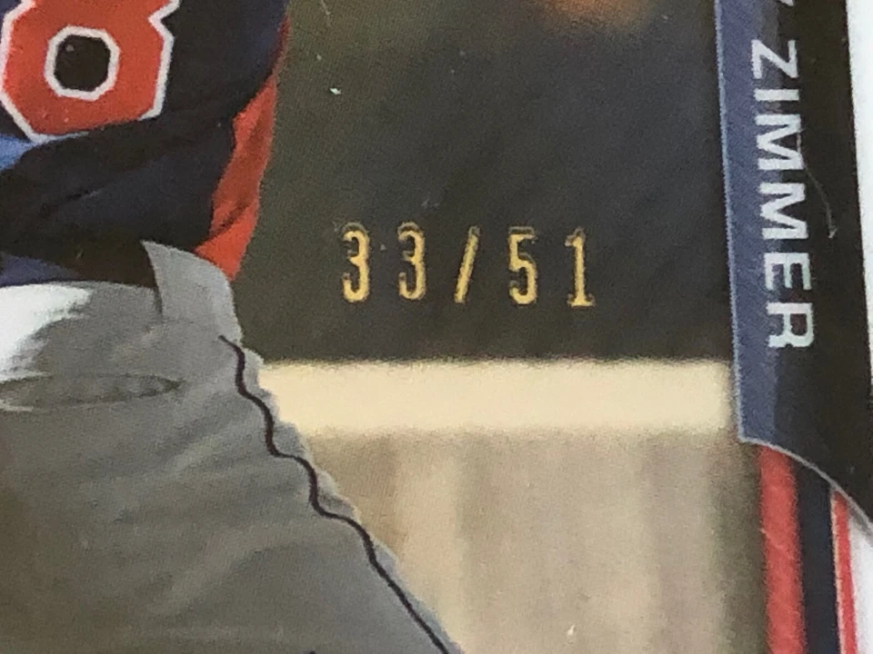 Bradley Zimmer 2018 Topps Archives Signatures Auto 33/51 2015 Bowman Draft Foto 2 de 3