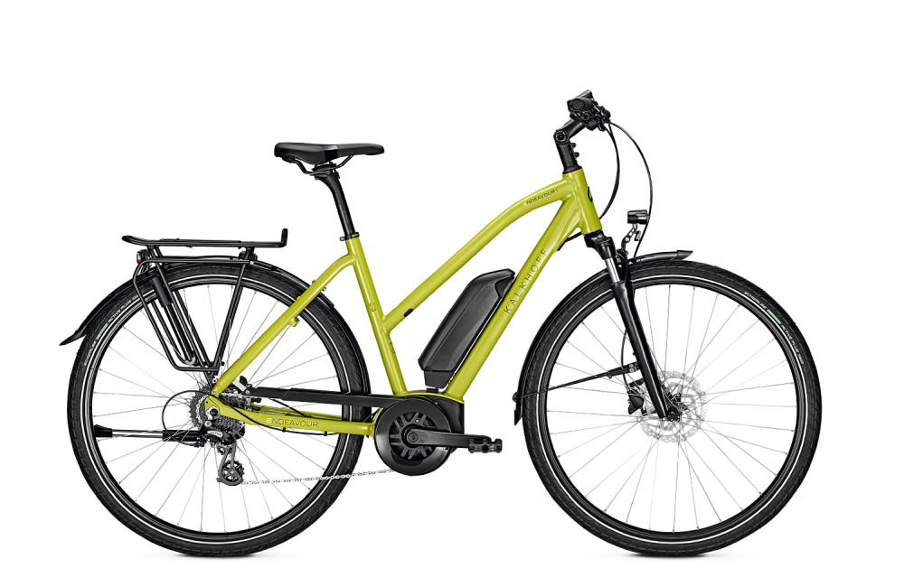 NEU 28 Kalkhoff Endeavour 1B Ход 55 см Трапециевидный педалек wasabigreen 500Wh 474290₽