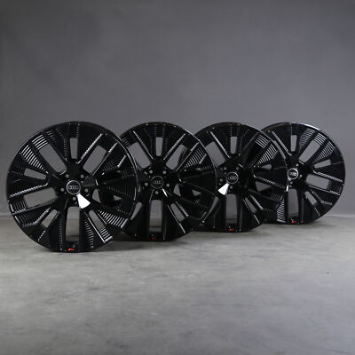 【美品 AUDI アウディ Q8 e-tron 純正 21インチ ブラック4本】 美品 AUDI アウディ Q8 e-tron 純正 21インチ ブラック4本】