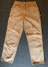 Carhartt Distressed Thrashed Carpenter Work Pants 32x32
