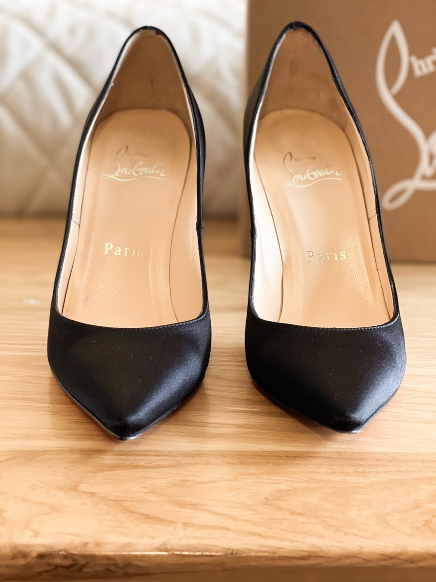 Christian Louboutin Heels Pointed Toe Décolleté 100 Satin Christian Louboutin Heels Pointed Toe Décolleté 100 Satin