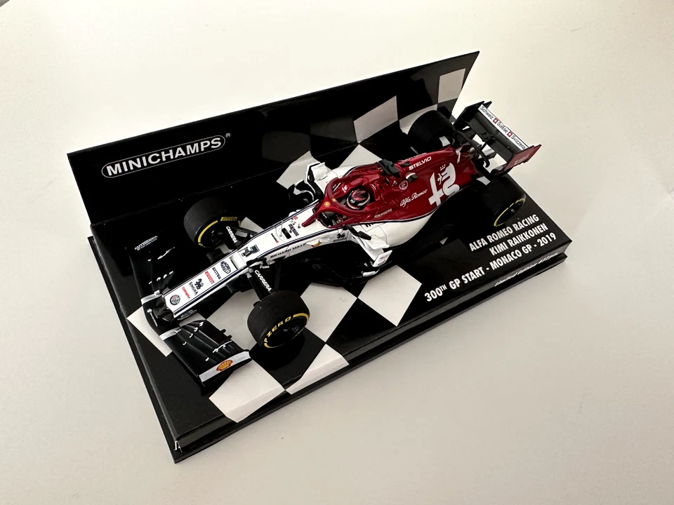 Minichamps Alfa Romeo Racing Kimi Raikkonen 300th GP Start - Monaco GP - 2019 - Image 2 of 4