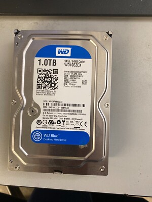 Western Digital Blue Desktop Hard Drive 1TB 3.5'' WD10EZEX-00BN5A0 HDD
