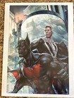 Batman superman 16x12 Art Print DC Poster by Stanley Artgerm Lau