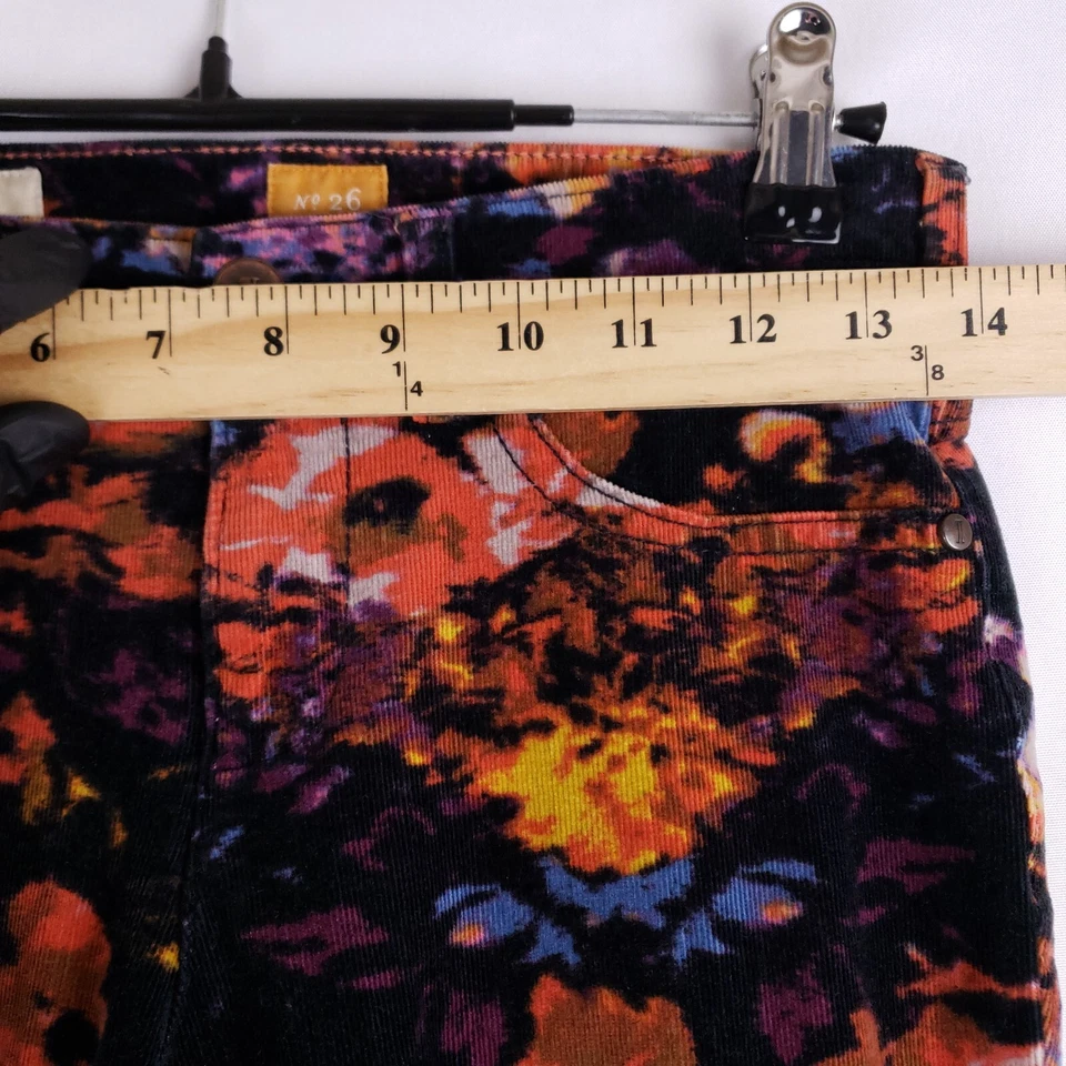 Женские узкие брюки Pilcro 28x30 цвет Mulri AOP с цветочными засечками эластичные - Изображение 3 из 4