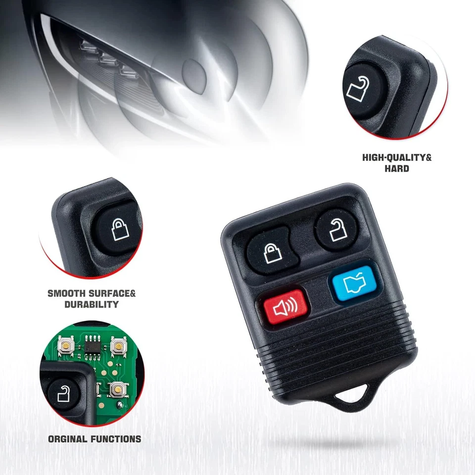 2 para 2005 2006 2007 2008 2009 2010 2011 Lincoln Town Car mando a distancia sin llave Foto 4 de 4