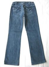Paige Pacific Heights Mid-Rise Bootcut Jean Wm Sz 27 Distressed w Stretch L 30.5
