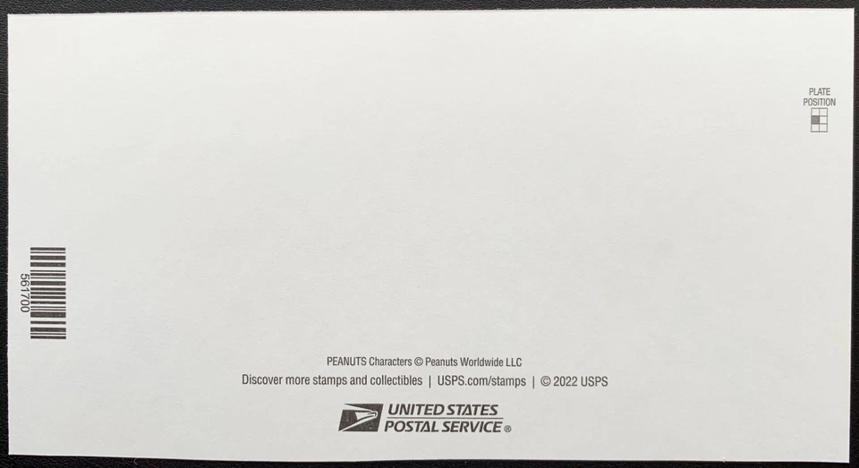 US Stamp 2022 #5726a-5735a Charles M Schulz imperf NDC 1 block of 10PC MNH - Image 2 of 2
