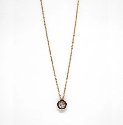Collar Gargantilla En Oro Rosa 18k Con Esmaltado Rojo y Diamantes - Imagen 1 de 2