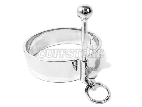 17" Posture Collar Heavy Stainless Steel Adjustable Raising Bar Neck Restraint - Picture 7 of 12