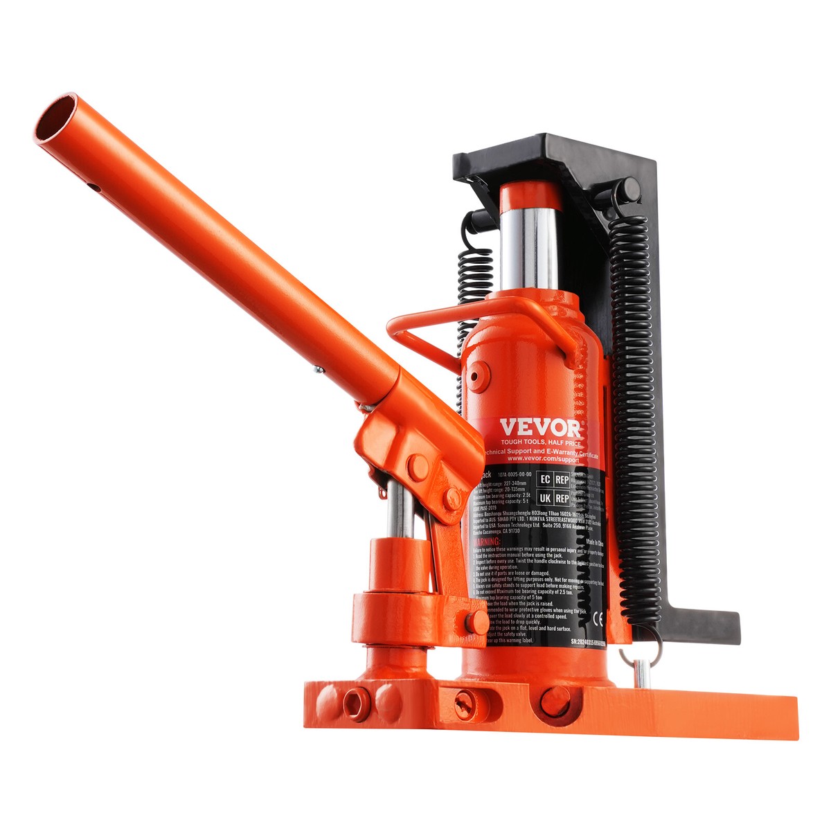 Cric Idraulico VEVOR 10 Tonnellate Con Punta - Capacità 20T Superiore, Per Sollevamento Veicoli E Macchinari Industriali - Foto 12