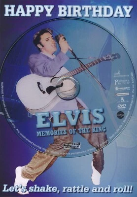 FRONT ROW ENTERTAINMENT Elvis Presley - Themed Happy Birthday Card & DVD Documentary Film