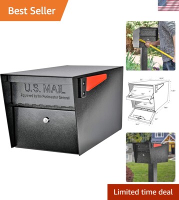Innovative Stainless Steel Locking Mailbox - Secure and Stylish Curbside Storage