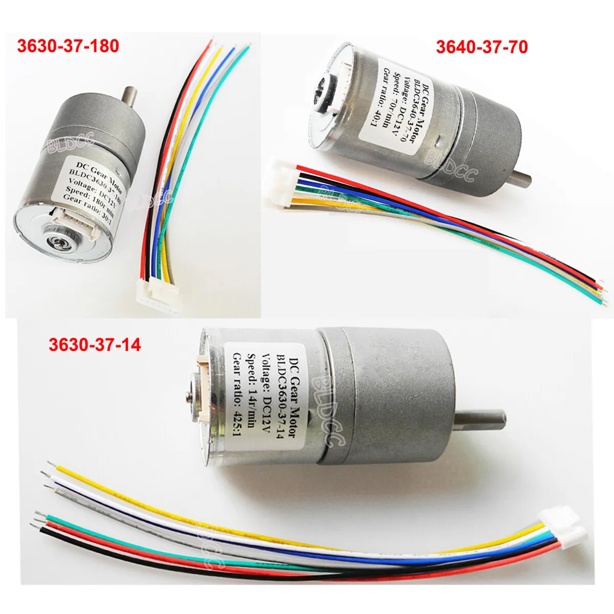 Brushless DC Gear Motor DC 12V BLDC Gear Motor PWM CW/CCW Dual Channel  Pulse