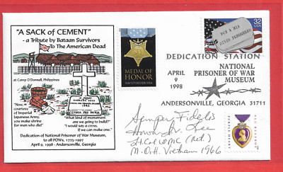 Howard Lee USMC Medal of Honor Recipient Vietnam War SIGNED POW Commemorative 98