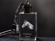 Holsteiner, Horse Crystal Keychain, Keychain, Crystal Animals