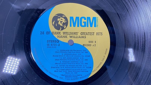 24 of Hank Williams Greatest Hits 2 Record Set Vinyl LP SE 4755-2 1970 Original - Picture 17 of 19