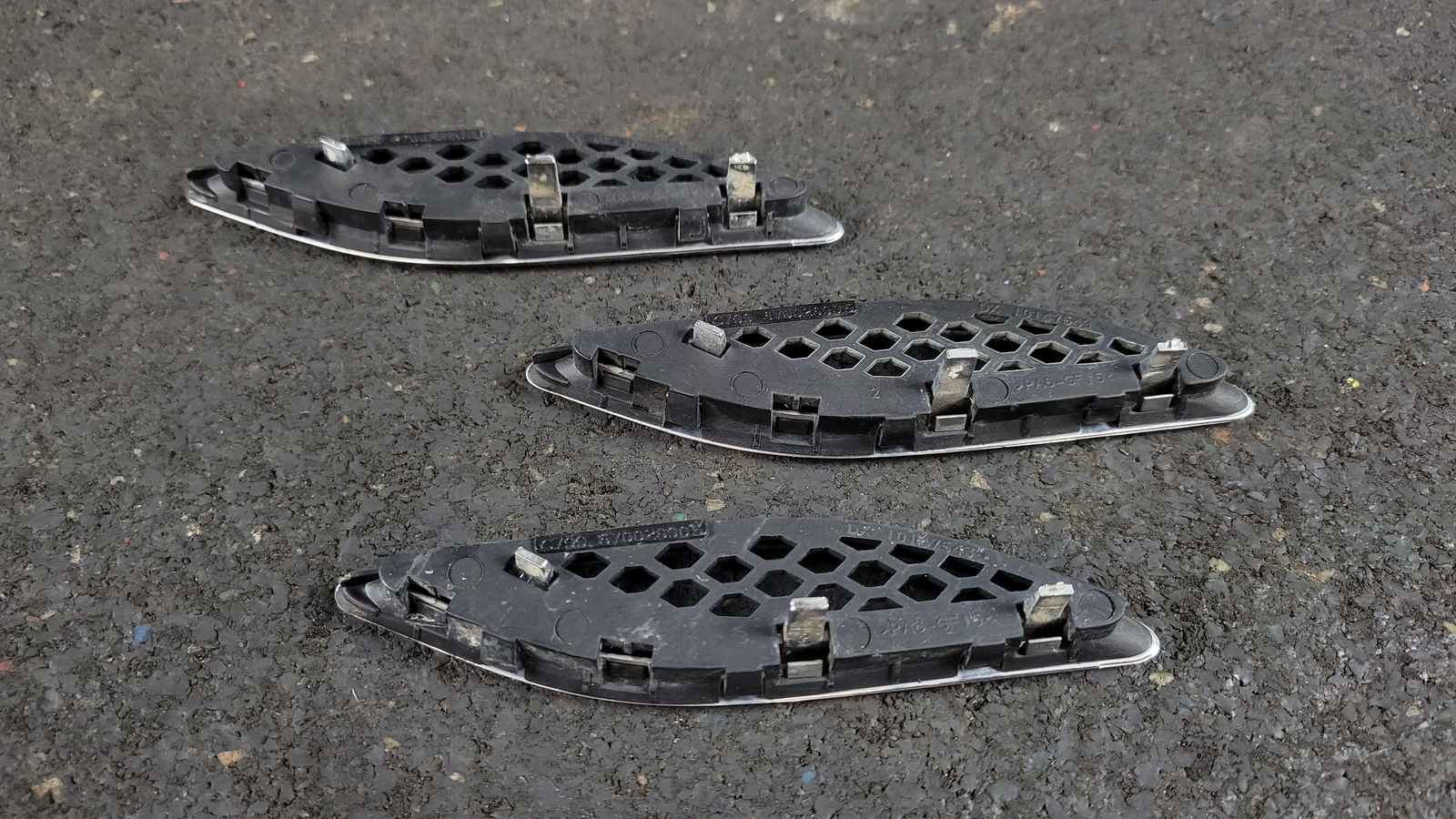 2014 MASERATI GHIBLI 3 PASSENGER SIDE VENTS TRIM CHROME PIECES