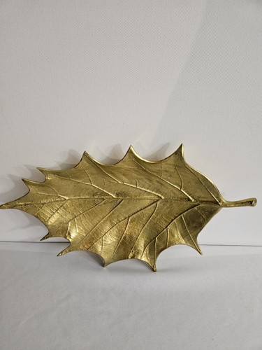 Metal Leaf Candy Dish,12"L x 7.5"W - Picture 8 of 10
