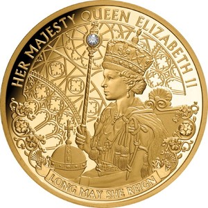 Niue-2020-Queen-Elizabeth-II-Long-May-She-Reign-QEII-1-Oz-Pure-Gold-w-Diamond