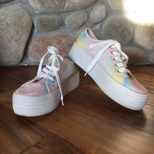 Steve Madden Bobbi30 Casual Platform Tie Dye Sneaker Ladies Size 8.5