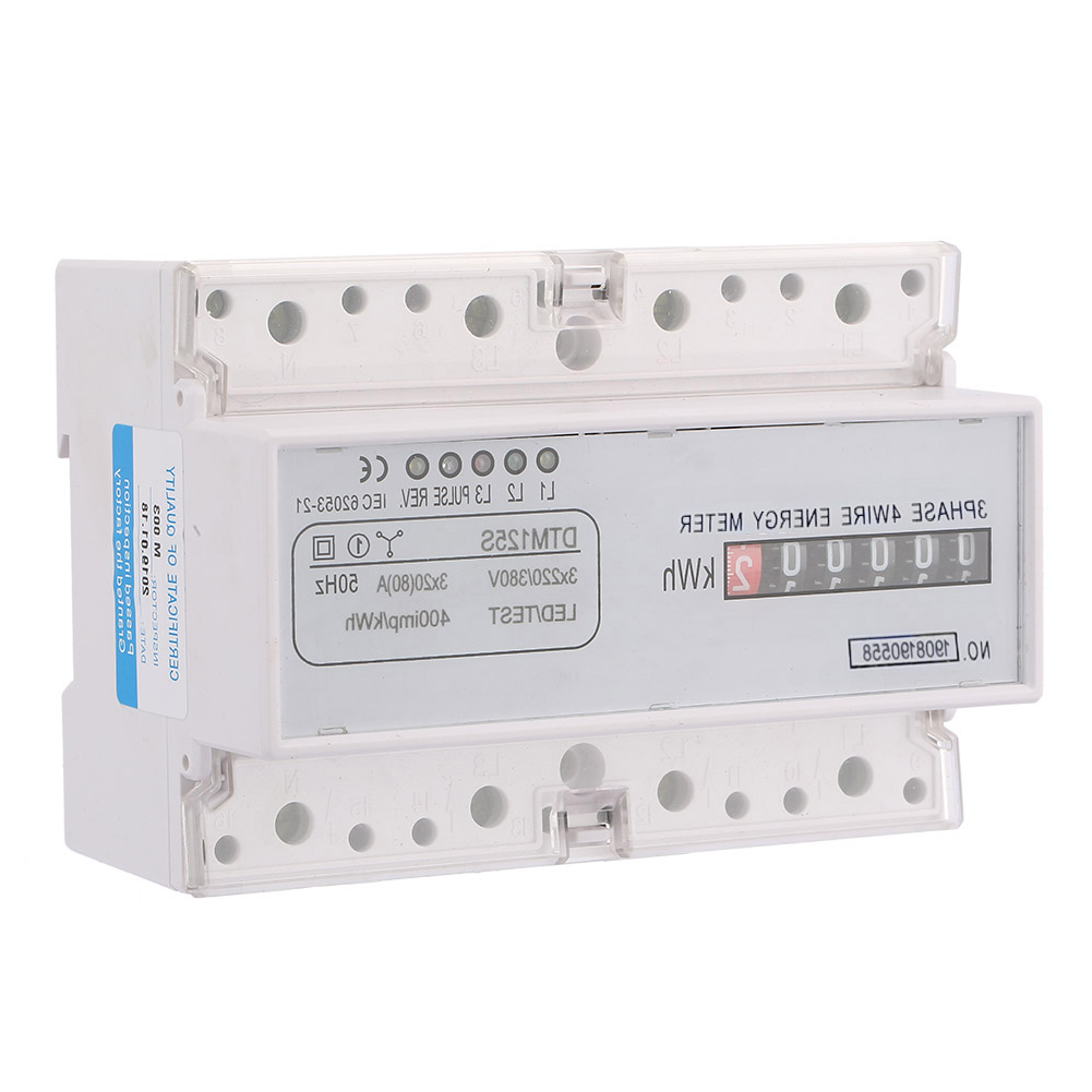 220V 3 Phase Power Meter Smart Digital For Energy Monitoring