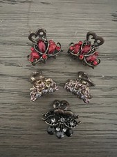Vintage Style Hair Clips Set of 5 Nice Designs