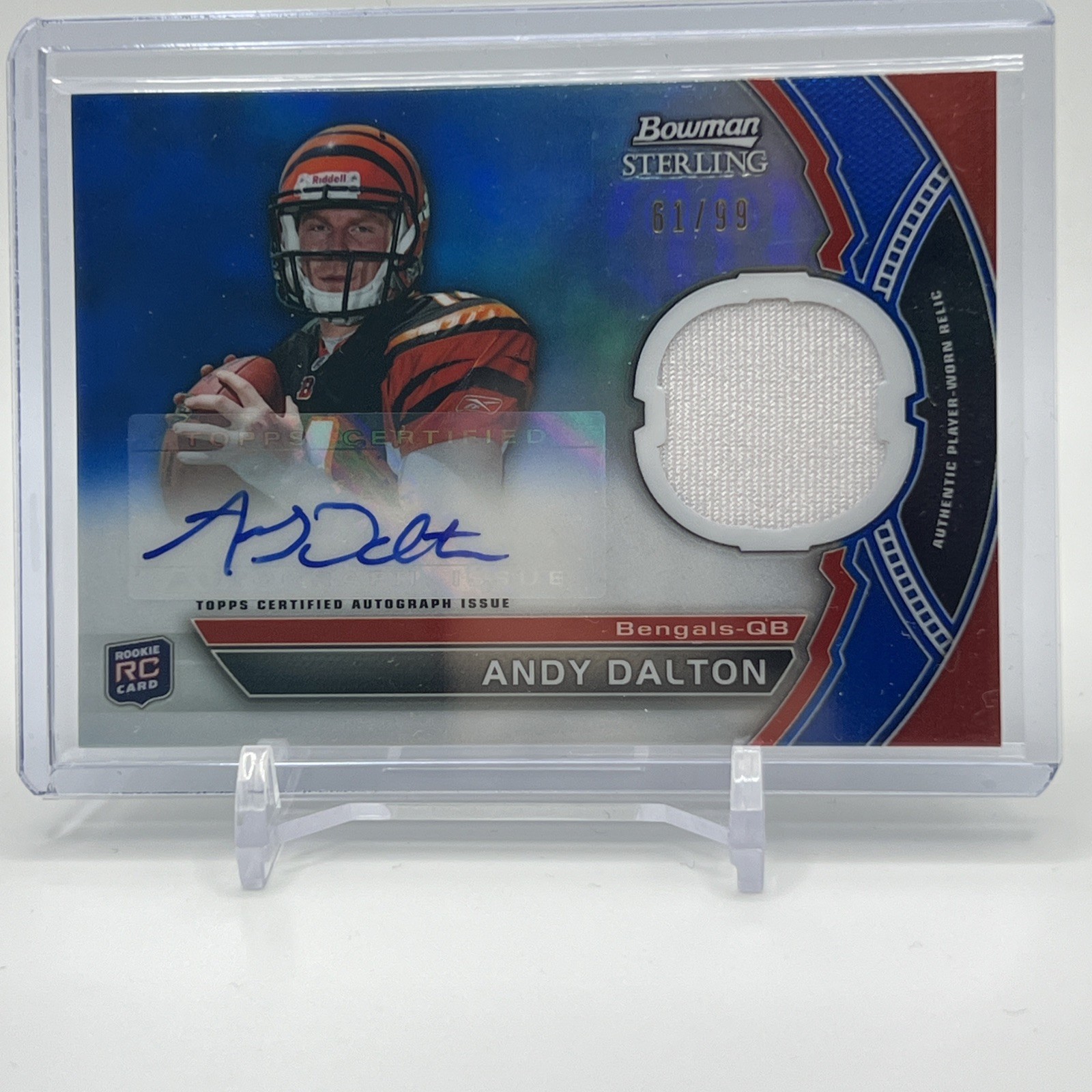 Andy Dalton Bowman Sterling Relic #BSRAD Refractor
