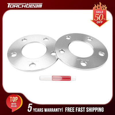 (4) 1/4'' Wheel Spacers | 5x114.3 5x4.5 | 70.5mm | 14x1.5 Studs For Ford Mustang