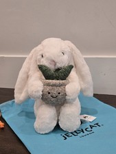 Authentic Cream Bunny With Plant Jellycat comes with all tags and dust bag
