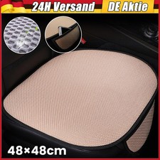1x Sitzkissen Vorne Anti Rutsch Autositzschoner Atmungsaktiv Universal Beige