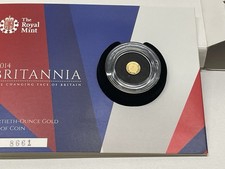 2014 Britannia Fortieth-Ounce Gold Proof Coin, Certificate Number 8661