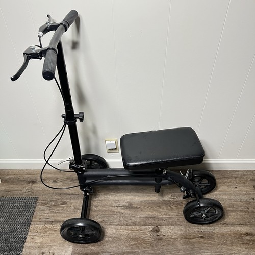 Knee Rover Economy Knee Walker Steerable Scooter for Adults/Teens  Black