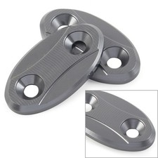 Motor Rearview Mirror Block Off Base Plates Cover For BMW S1000RR 2009-2018 Grey