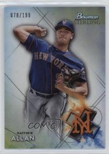2021 Bowman Sterling Prospects Refractor 78/199 Matthew Allan #BSP-46 4pn