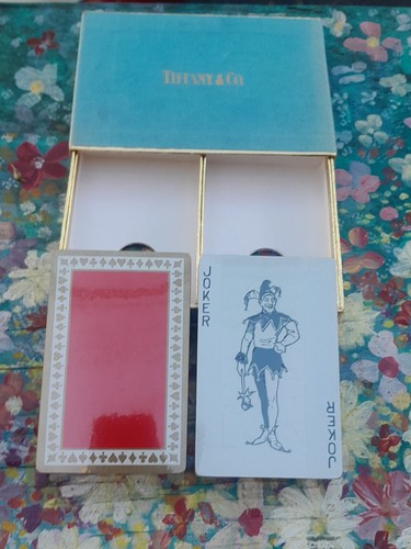 TIFFANY & CO RARE VINTAGE 1970S PURPLE AND RED SEALED PLAYING CARD SET - Picture 5 of 7