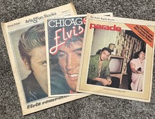 1978 Elvis Presley 3 Different Newspaper Supplements In Very Good Condition