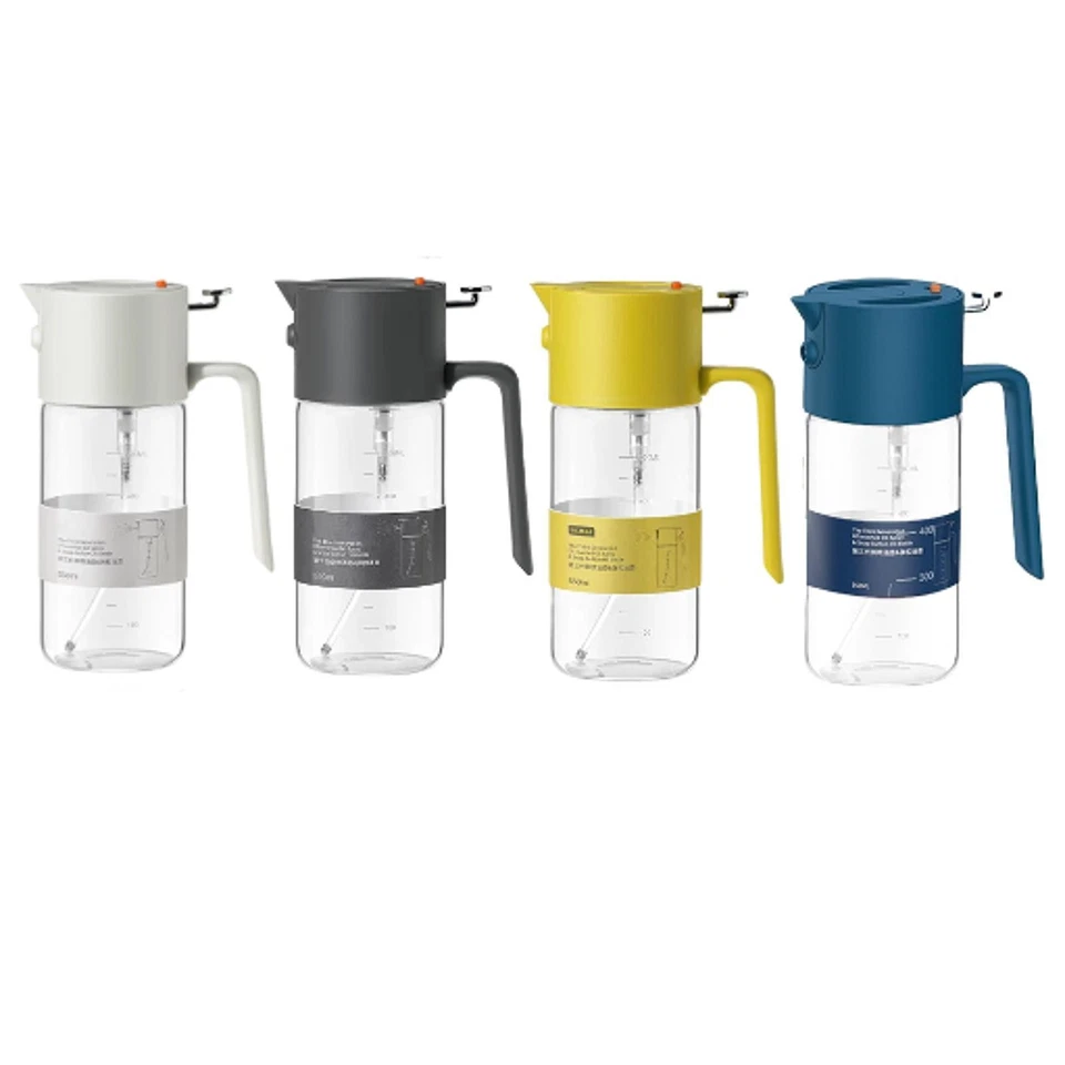 Oil Sprayer Leakproof Portable Reusable Large Capacity Multipurpose Glass Olive