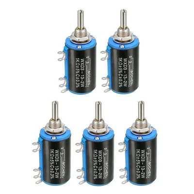 5 Stück 1K Ohm Einstellbar Widerstände Drehpotentiometer Potentiometer mit Knopf - Bild 1 von 4