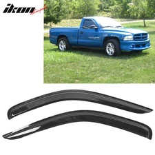 Fits 97-04 Dodge Dakota Standard Cab Tape-On Window Visors Vent Rain Guards 2PCS