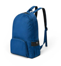 Foldable Backpack Tote Bag Travel Lightweight Packable Rucksack Blue 2in1