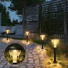 6x LED Solarleuchte Bodenstrahler Außen IP65 Gartenleuchten Garten Solarlampen