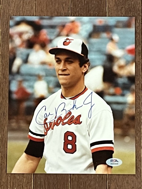 Cal Ripken Jr. PSA/DNA Signed 8x10 Photo PSA #AQ83558 HOF AUTO Autograph!