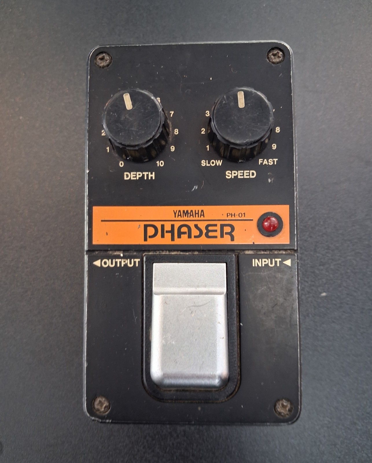 Pédale d'effet guitare Yamaha PH-01 Phaser vintage années 80 fabriquée au Japon