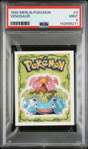 1999 MERLIN POKEMON #3 VENUSAUR PSA 9